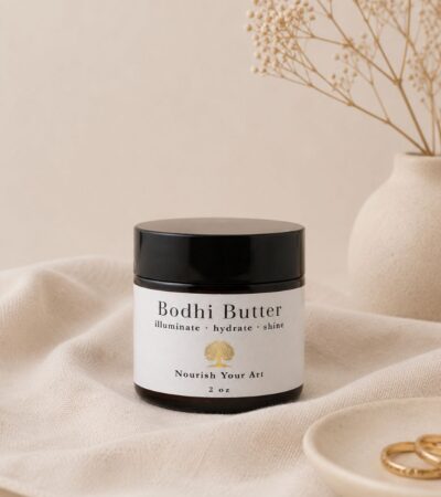 2 oz amber jar with body butter